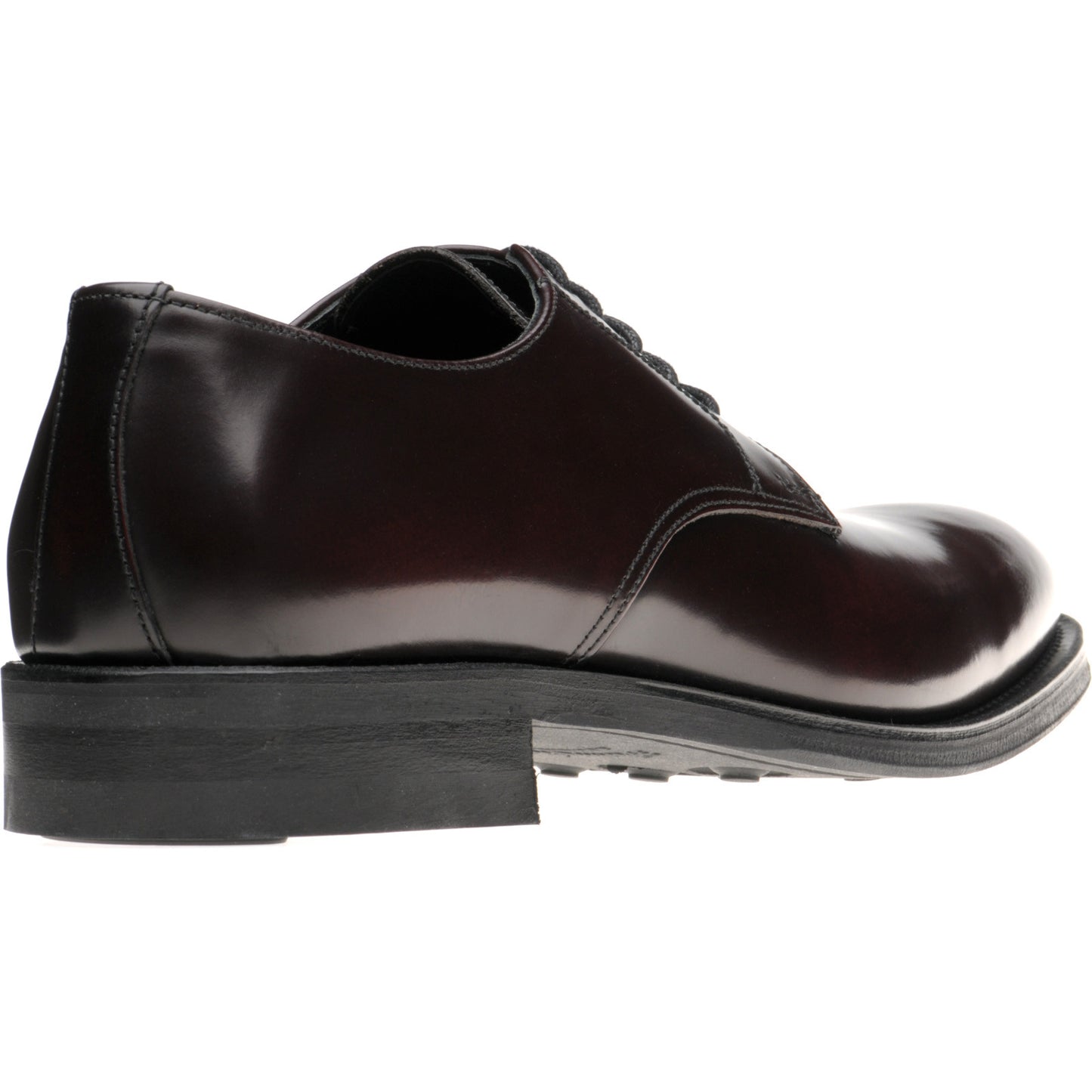 Product image for Herring Arundel mens rubber-soled Derby shoes in burgundy polished