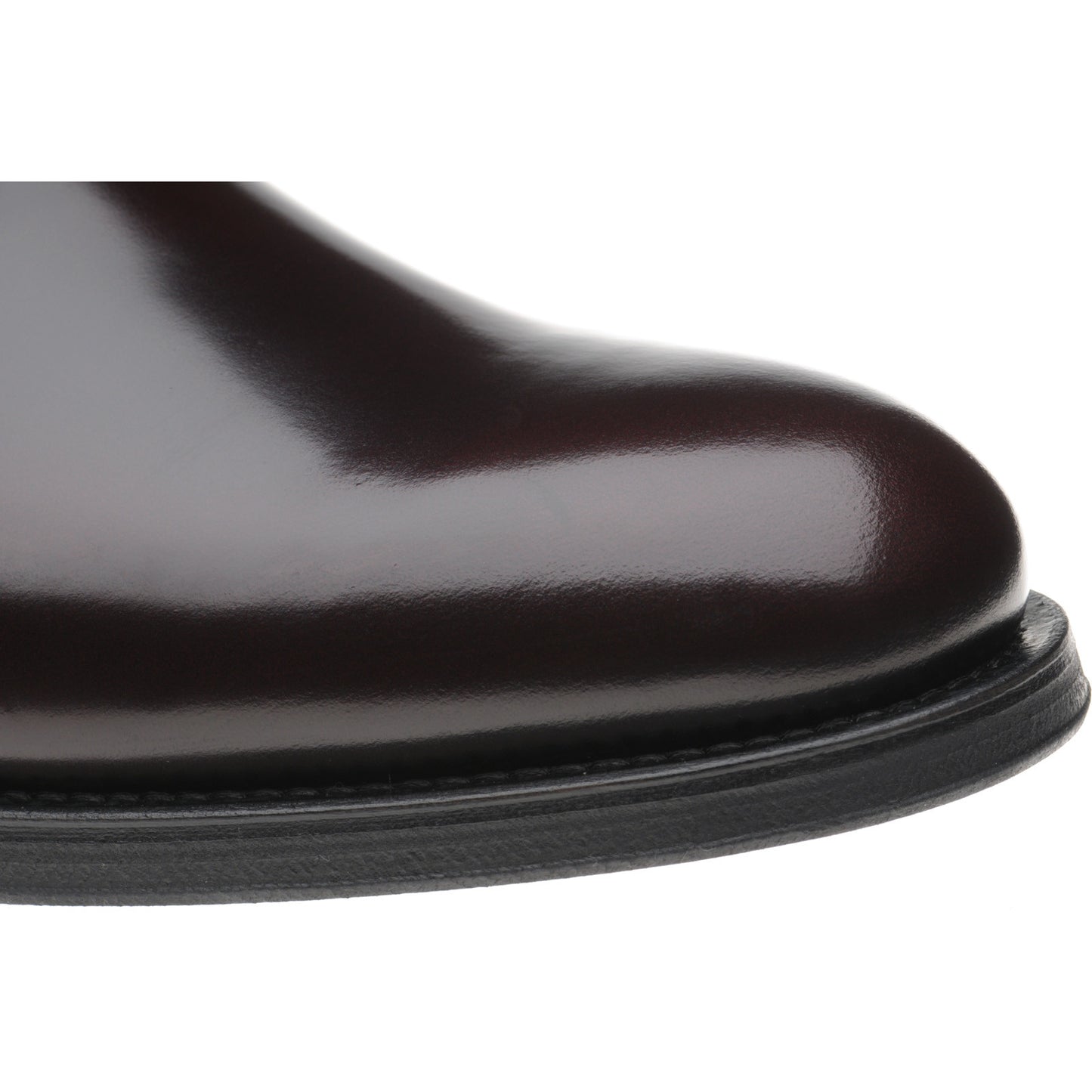 Product image for Herring Arundel mens rubber-soled Derby shoes in burgundy polished