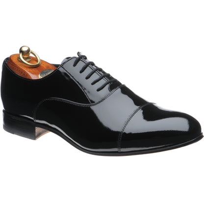 Product image for Herring Aston mens Oxfords in black patent (second)