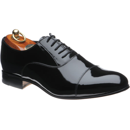 Product image for Herring Aston mens Oxfords in black patent (second)