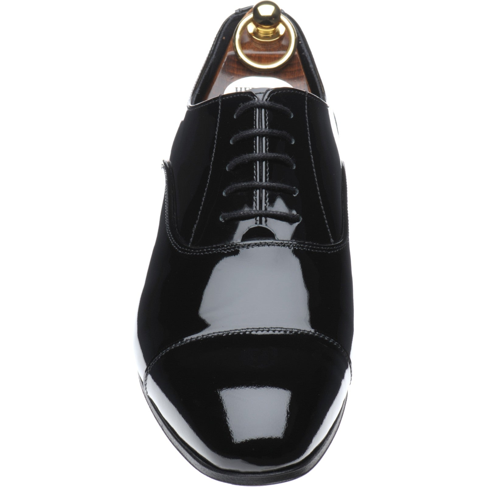 Product image for Herring Aston mens Oxfords in black patent (second)