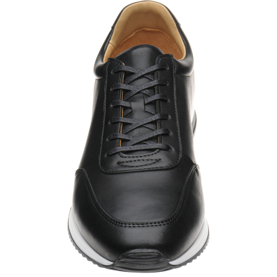 Product image for Herring Atlanta mens rubber-soled trainers in black calf (second)