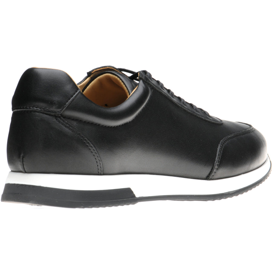 Product image for Herring Atlanta mens rubber-soled trainers in black calf (second)
