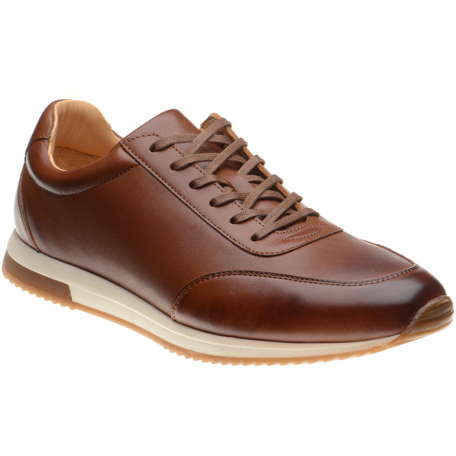 Product image for Herring Atlanta mens rubber-soled trainers in cognac calf (second)