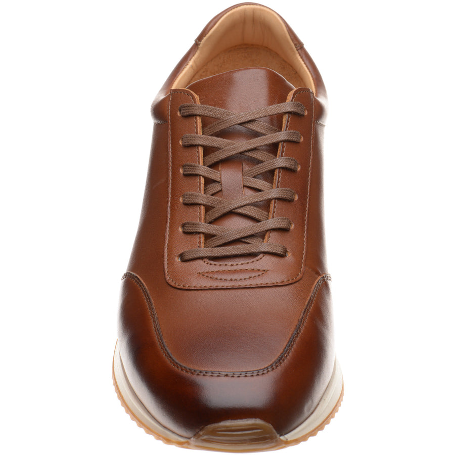 Product image for Herring Atlanta mens rubber-soled trainers in cognac calf (second)