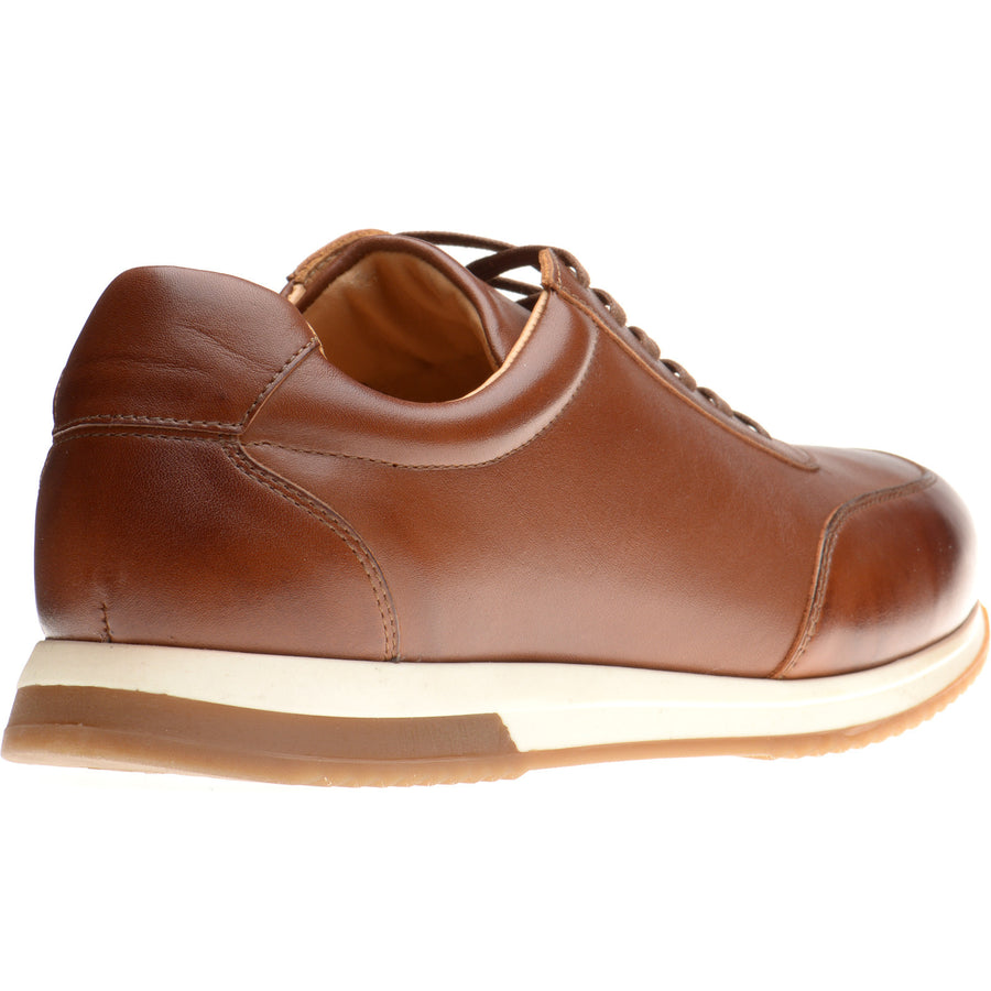 Product image for Herring Atlanta mens rubber-soled trainers in cognac calf (second)