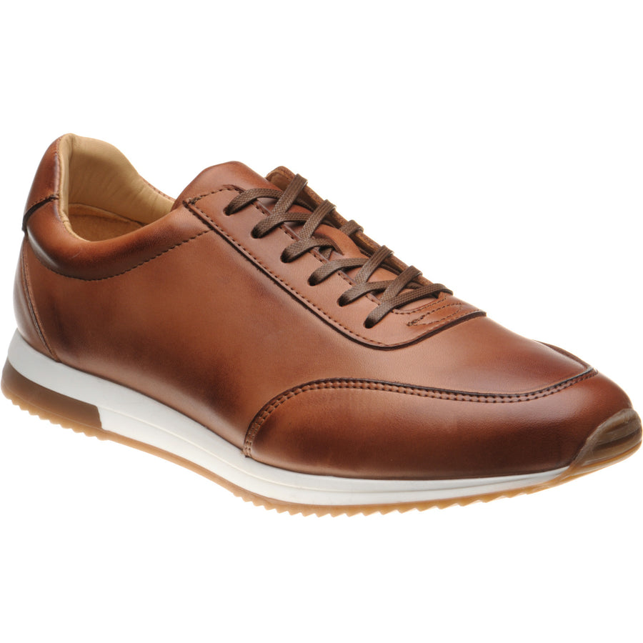 Product image for Herring Atlanta mens rubber-soled trainers in english tan calf (second)