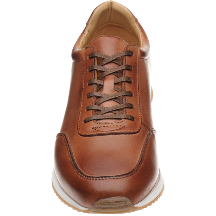 Product image for Herring Atlanta mens rubber-soled trainers in english tan calf (second)