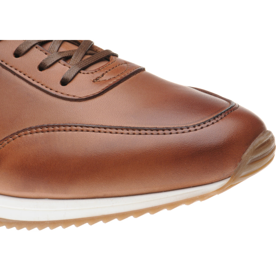 Product image for Herring Atlanta mens rubber-soled trainers in english tan calf (second)