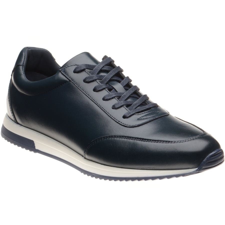 Product image for Herring Atlanta mens rubber-soled trainers in navy calf (second)