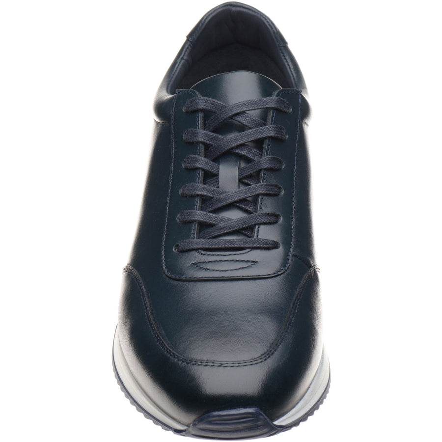 Product image for Herring Atlanta mens rubber-soled trainers in navy calf (second)