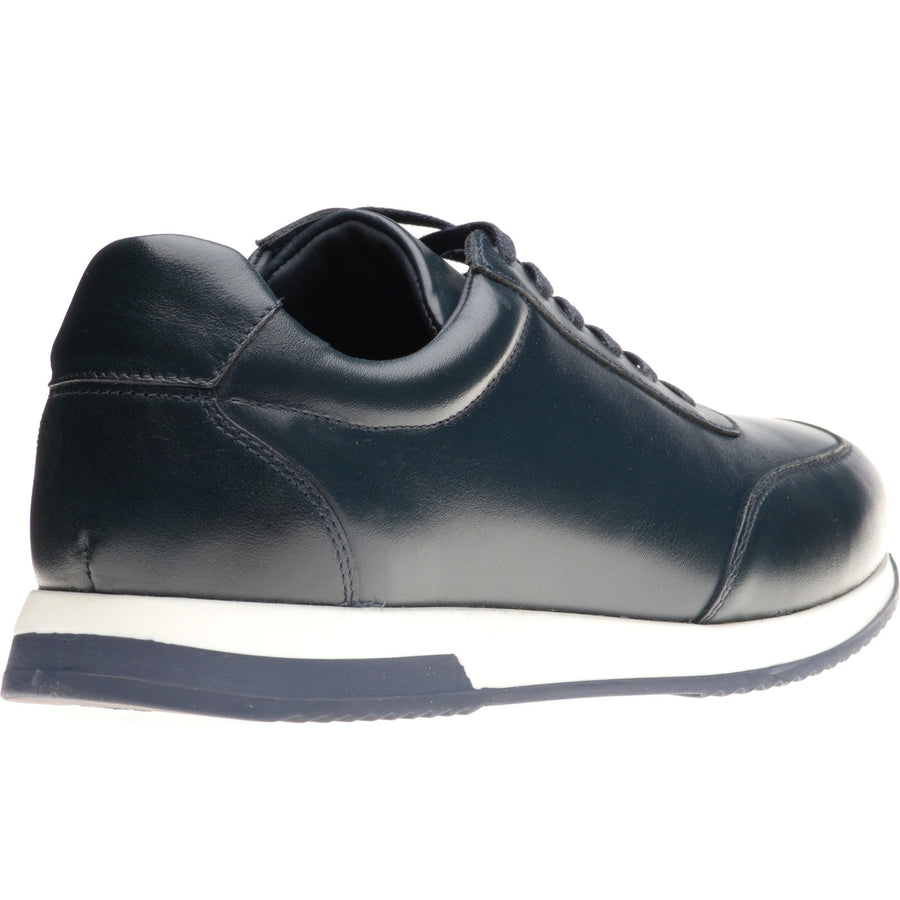 Product image for Herring Atlanta mens rubber-soled trainers in navy calf (second)
