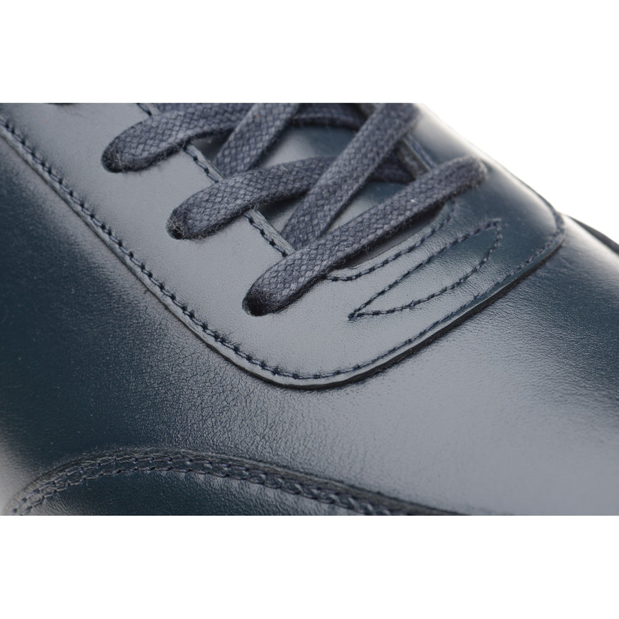 Product image for Herring Atlanta mens rubber-soled trainers in navy calf (second)
