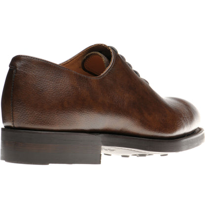 Product image for Herring Bandon mens rubber-soled wholecuts in brown shadow grain 