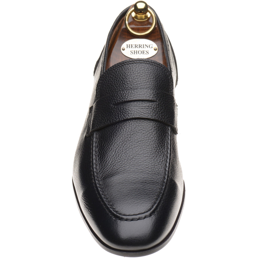 Product image for Herring Barbato mens hybrid-soled loafers in black grain (second)