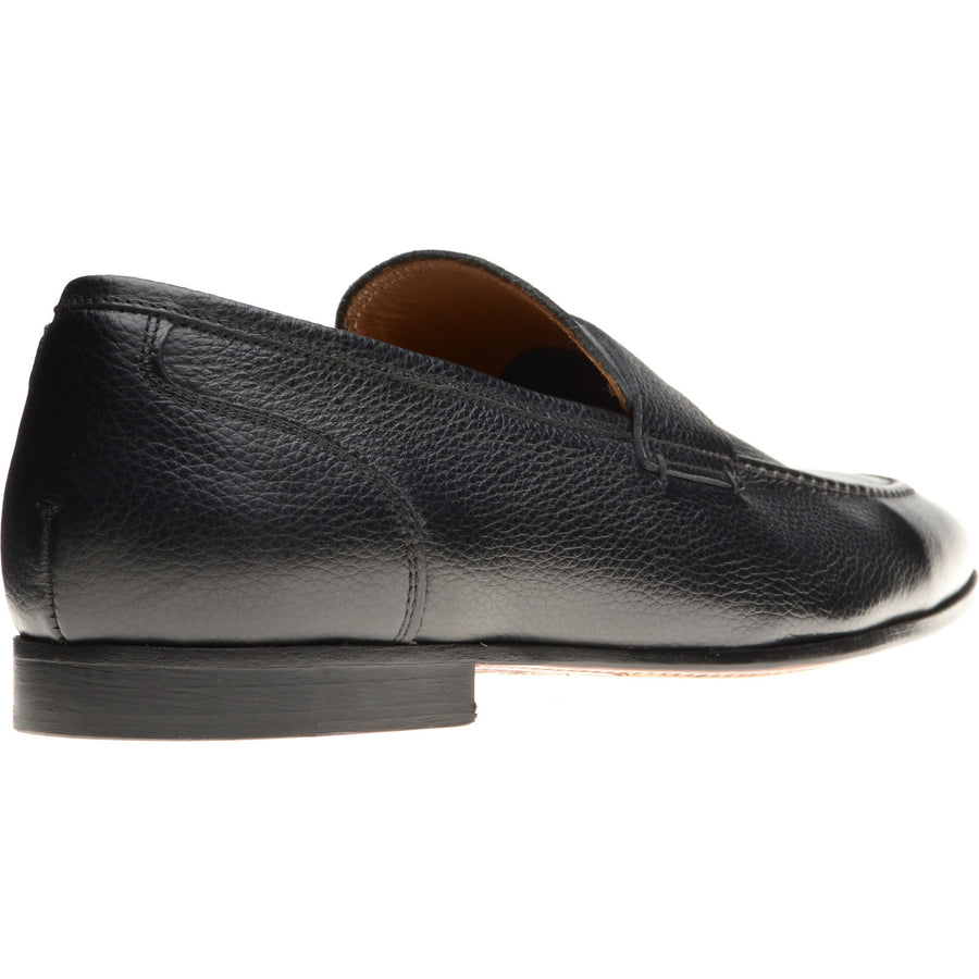 Product image for Herring Barbato mens hybrid-soled loafers in black grain (second)