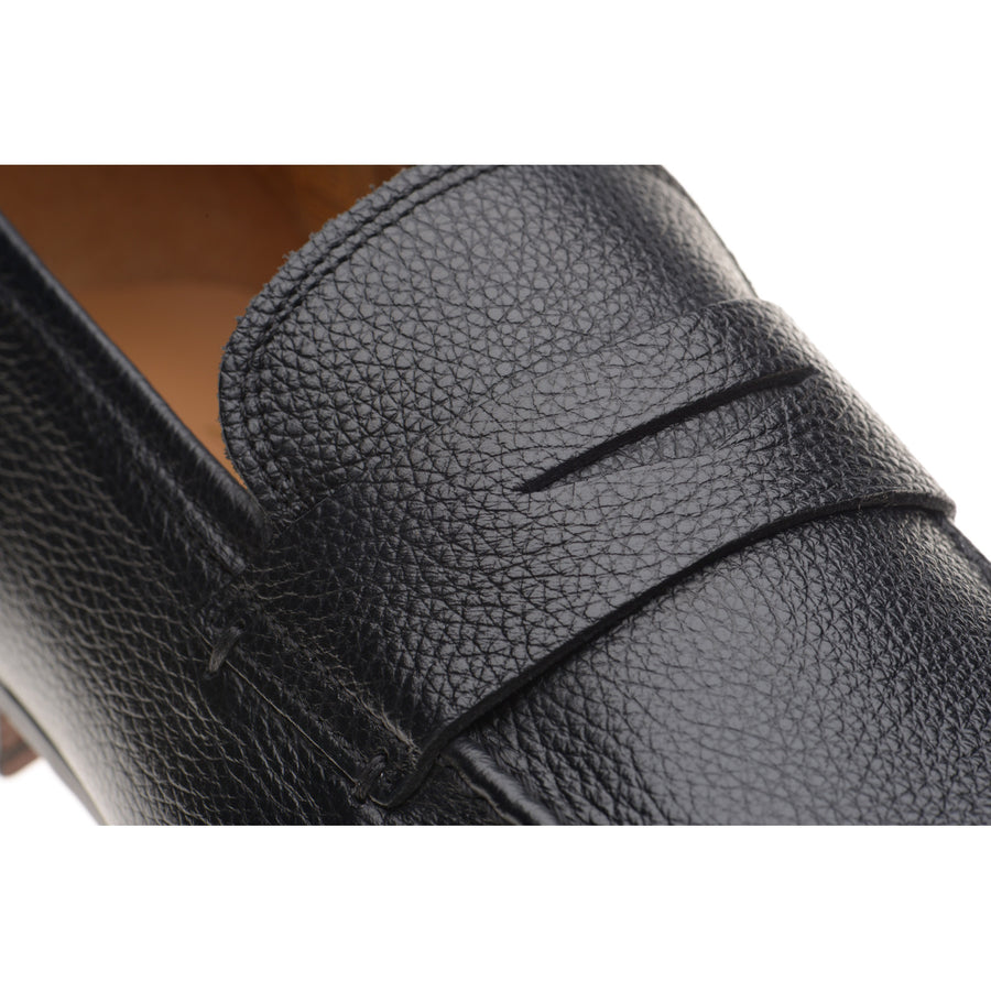 Product image for Herring Barbato mens hybrid-soled loafers in black grain (second)