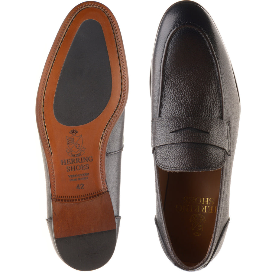 Product image for Herring Barbato mens hybrid-soled loafers in brown grain (second)