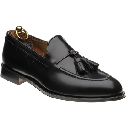 Product image for Herring Barcelona III mens tasselled loafers in black calf (second)