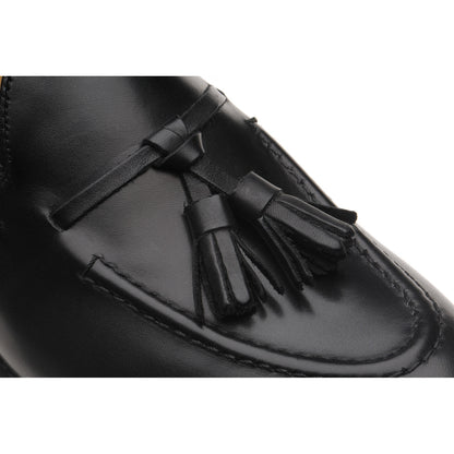 Product image for Herring Barcelona III mens tasselled loafers in black calf (second)