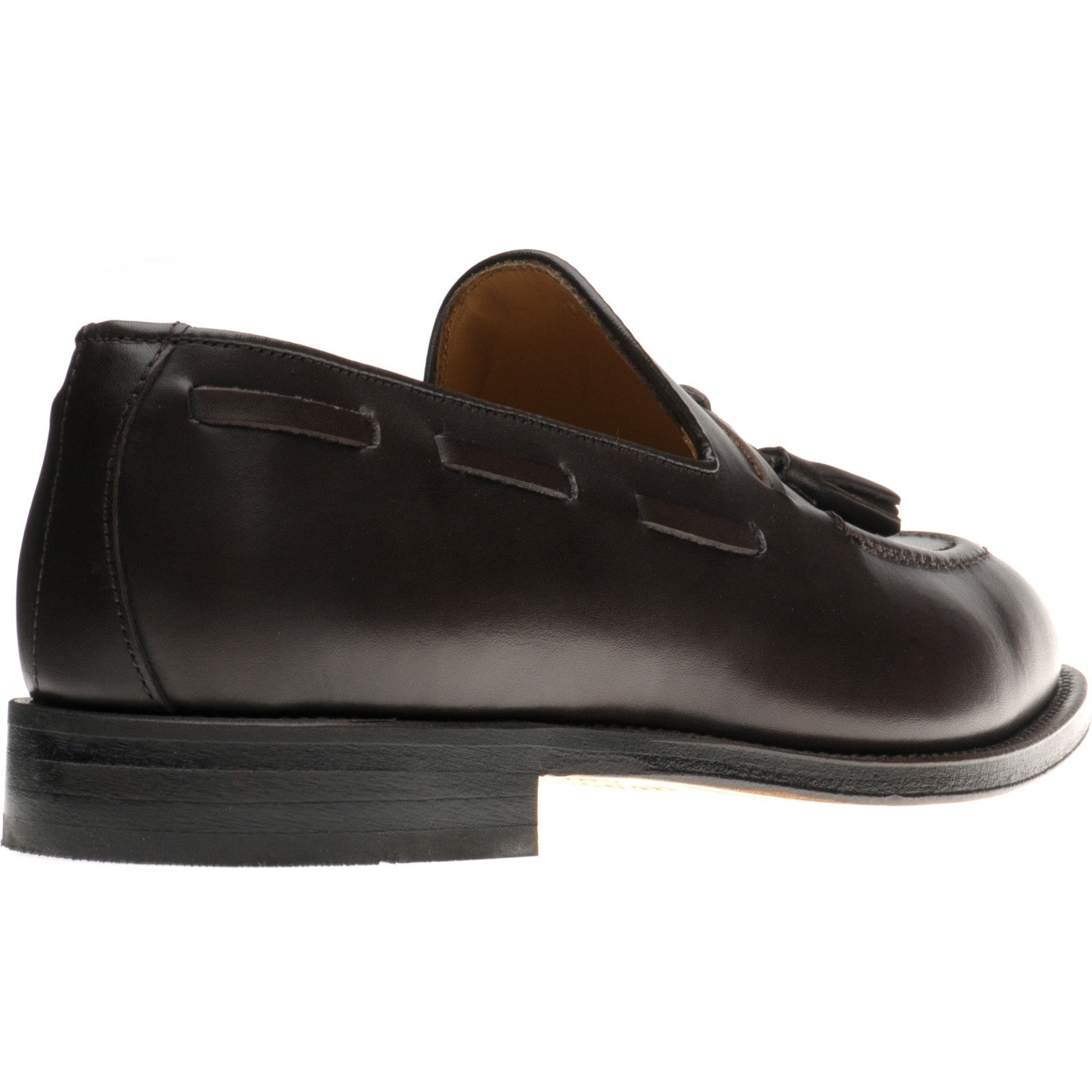 Product image for Herring Barcelona III mens tasselled loafers in dark brown calf (second)