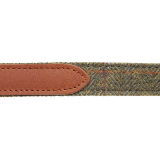 Product image for Herring Barney Dog Lead in tan and tweed