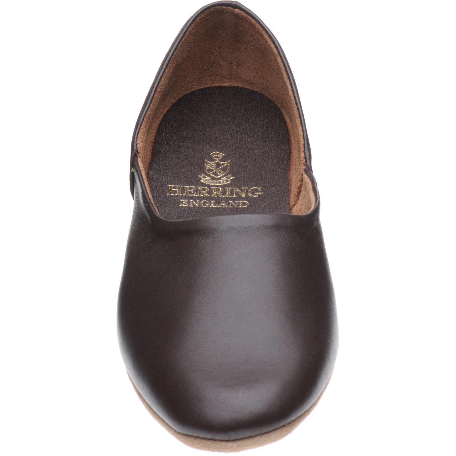 Product image for Herring Baron mens slippers in wine calf (second)