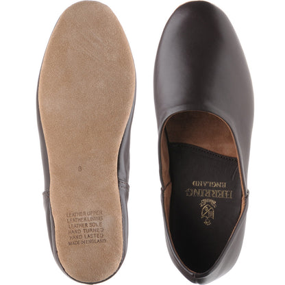 Product image for Herring Baron mens slippers in wine calf (second)