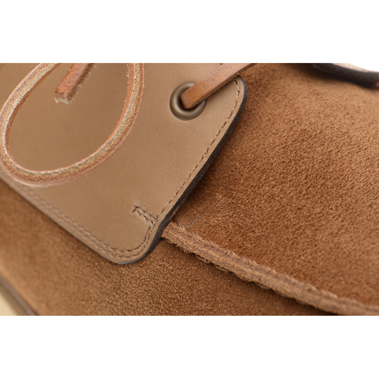 Product image for Herring Bayard mens rubber-soled deck shoes in tan suede
