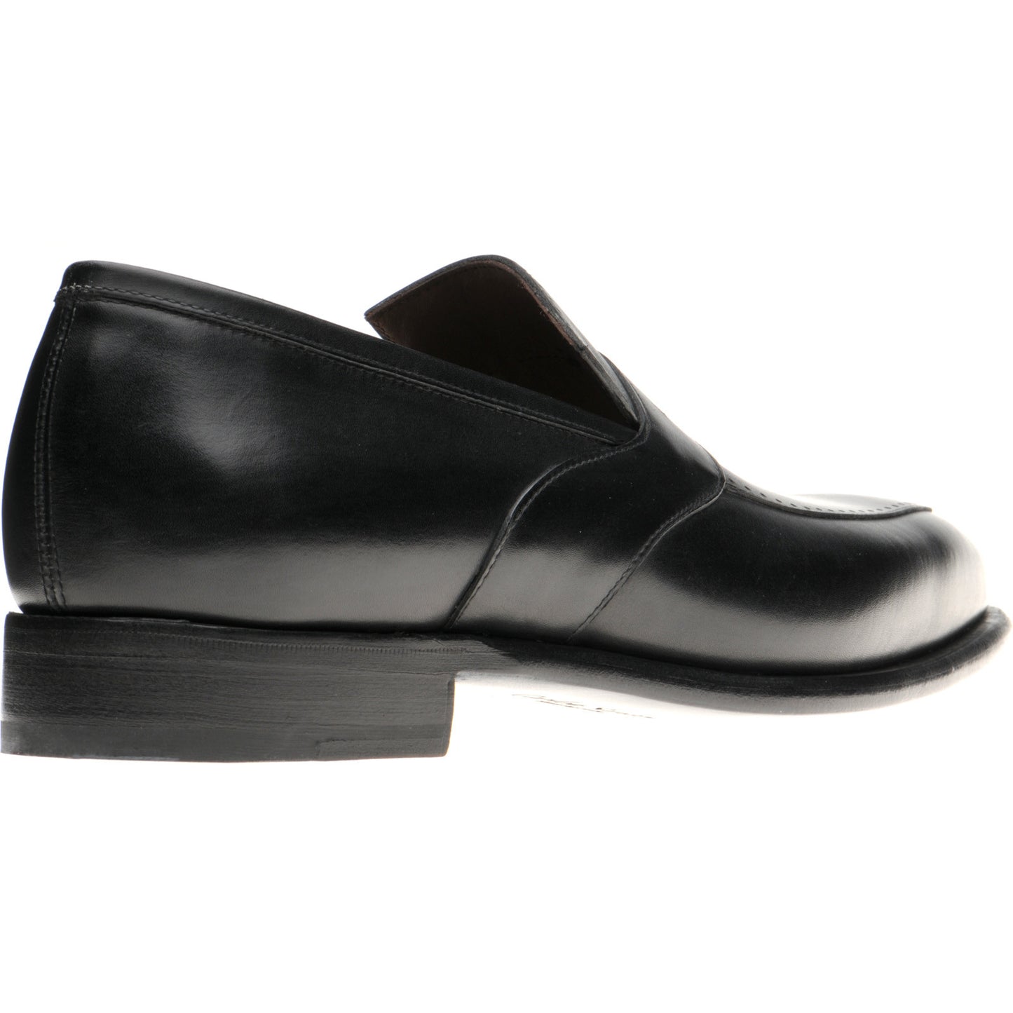 Product image for Herring Belmont mens loafers in black calf