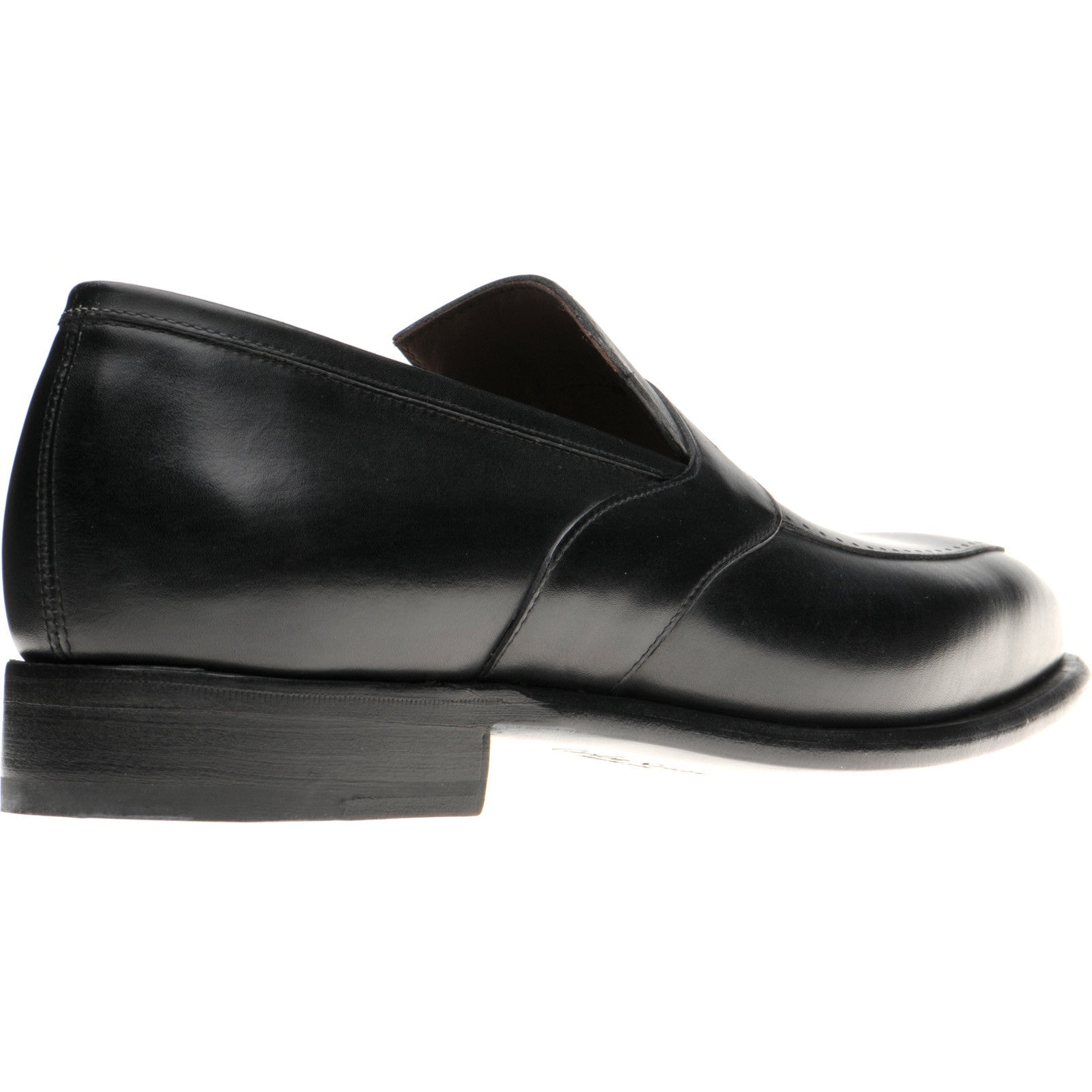 Product image for Herring Belmont mens loafers in black calf
