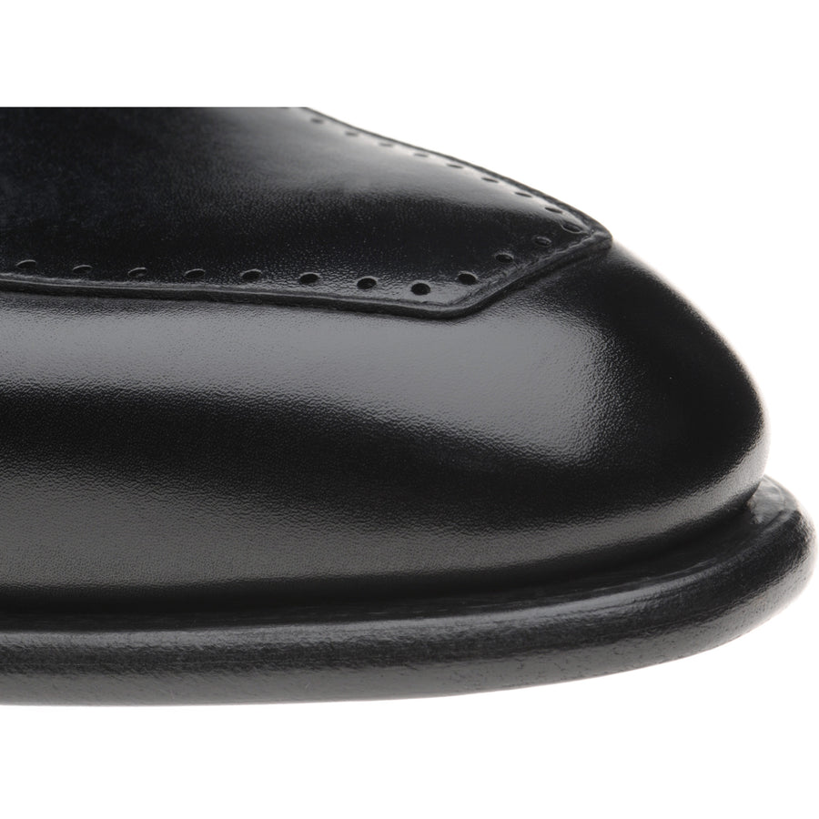 Product image for Herring Belmont mens loafers in black calf (second)