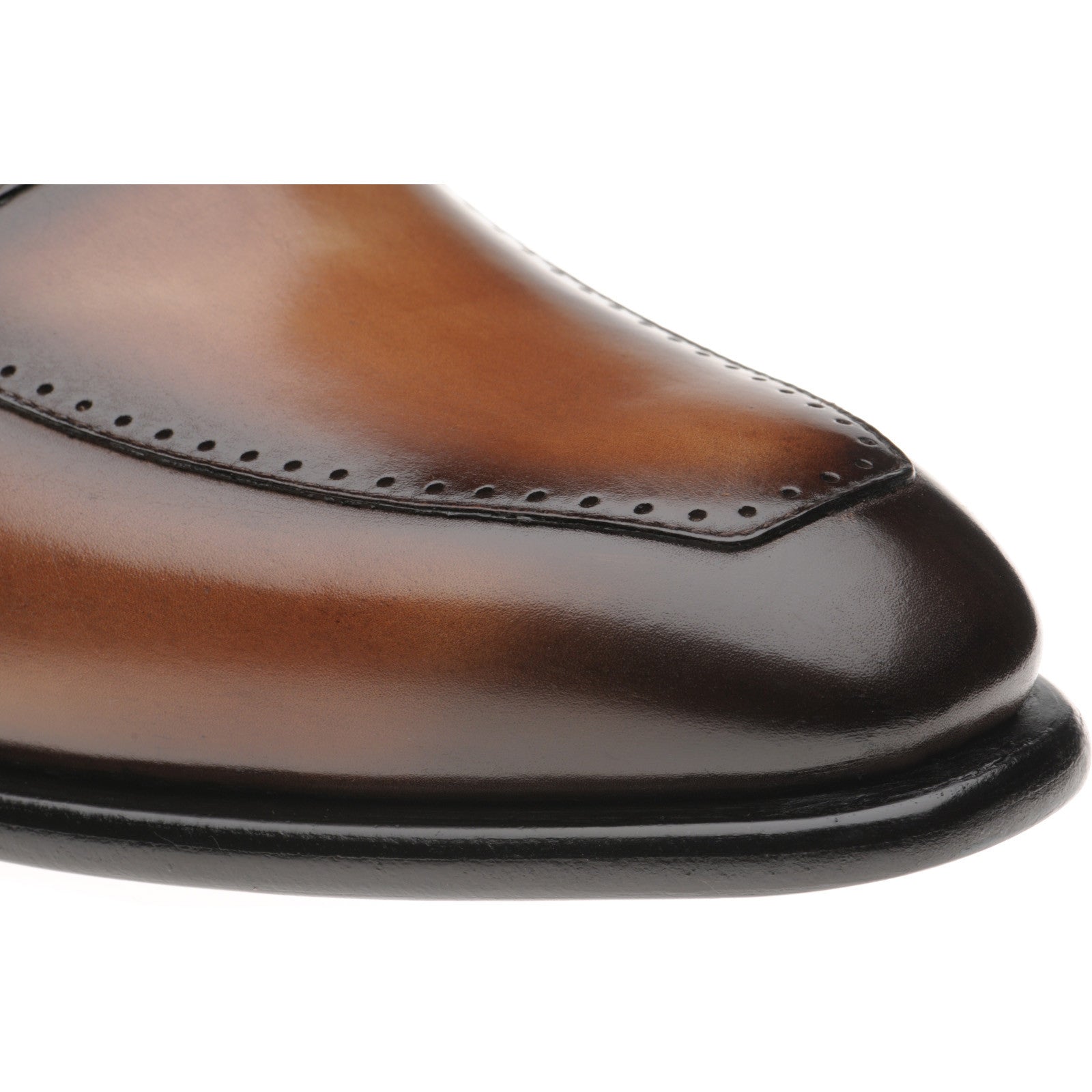 Product image for Herring Belmont mens loafers in chestnut calf (second)