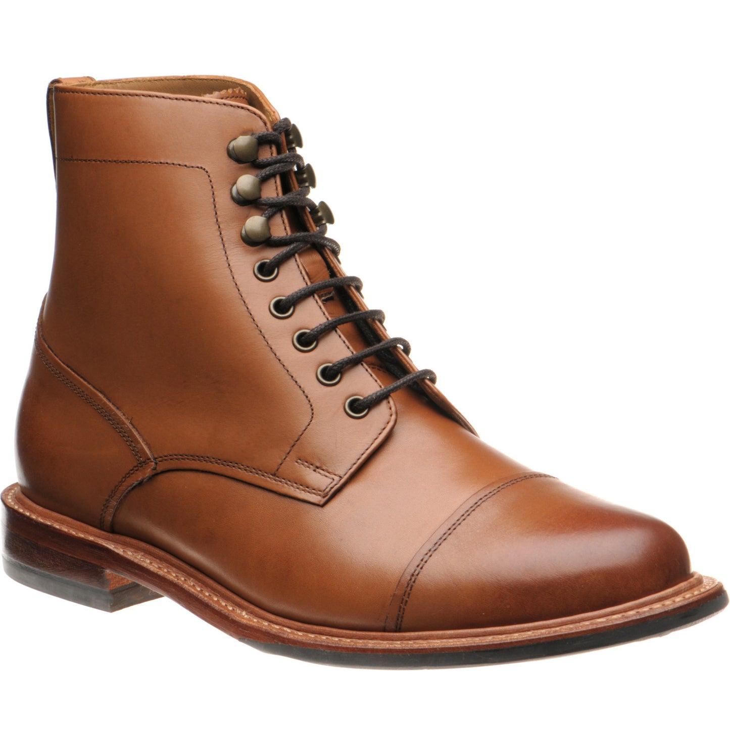 Product image for Herring Belstone mens hybrid-soled boots in tan calf (second)