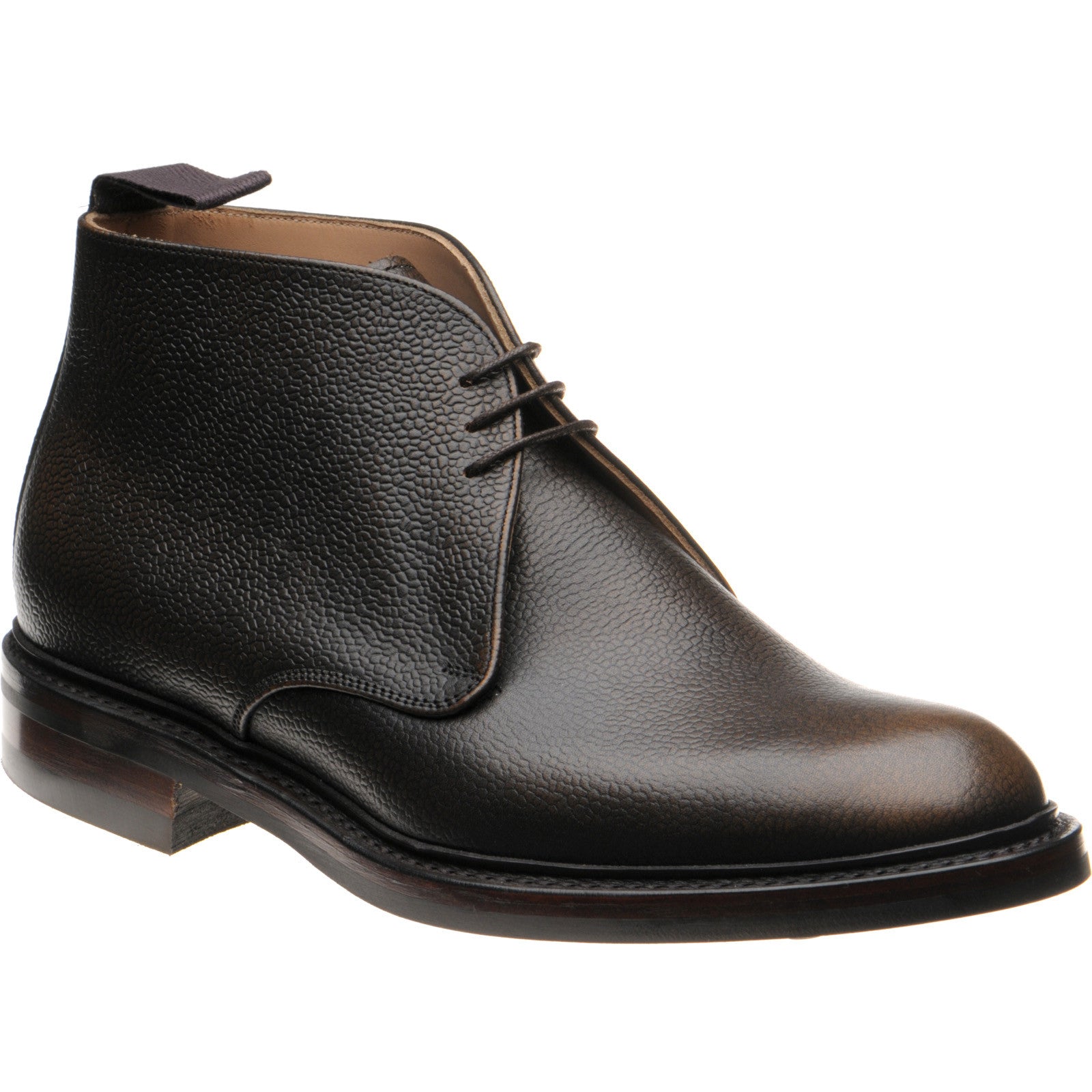 Product image for Herring Benridge mens rubber-soled boots in bronze rub off