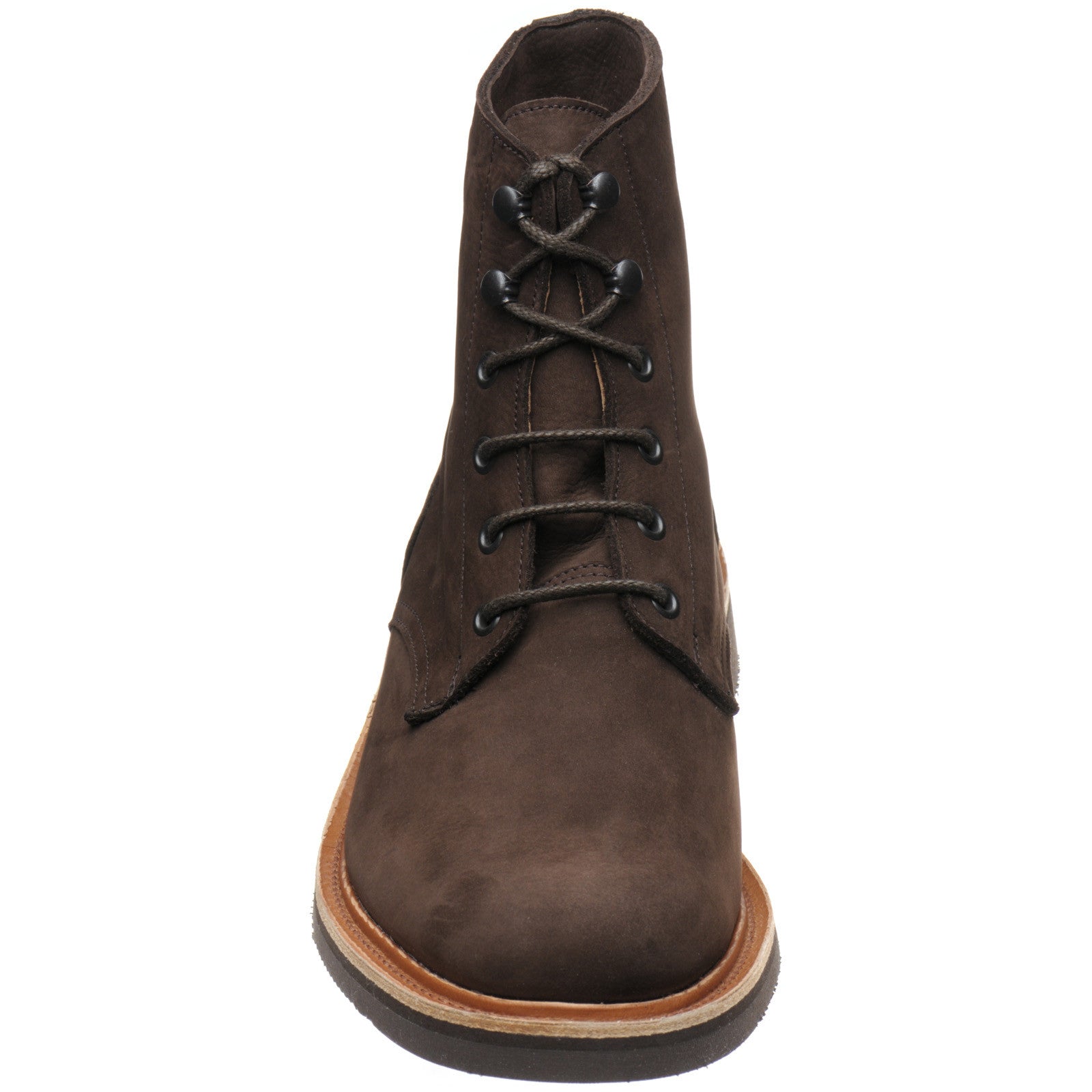 Product image for Herring Bernwood mens rubber-soled boots in dark brown hydro nubuck