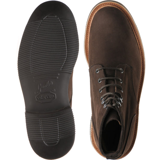 Product image for Herring Bernwood mens rubber-soled boots in dark brown hydro nubuck