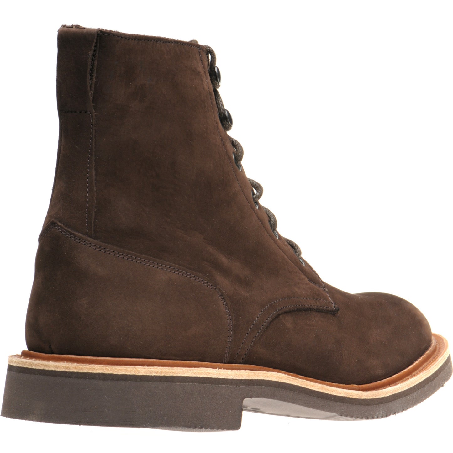 Product image for Herring Bernwood mens rubber-soled boots in dark brown hydro nubuck