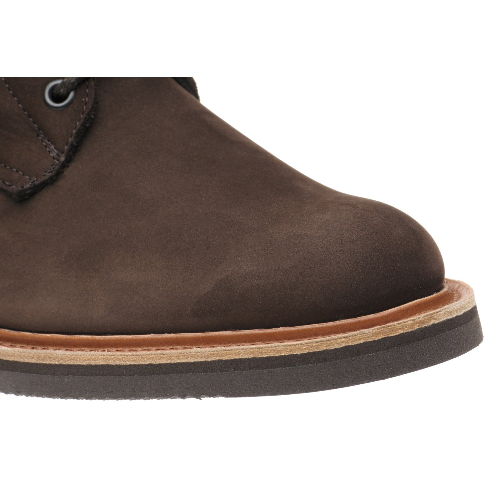 Product image for Herring Bernwood mens rubber-soled boots in dark brown hydro nubuck