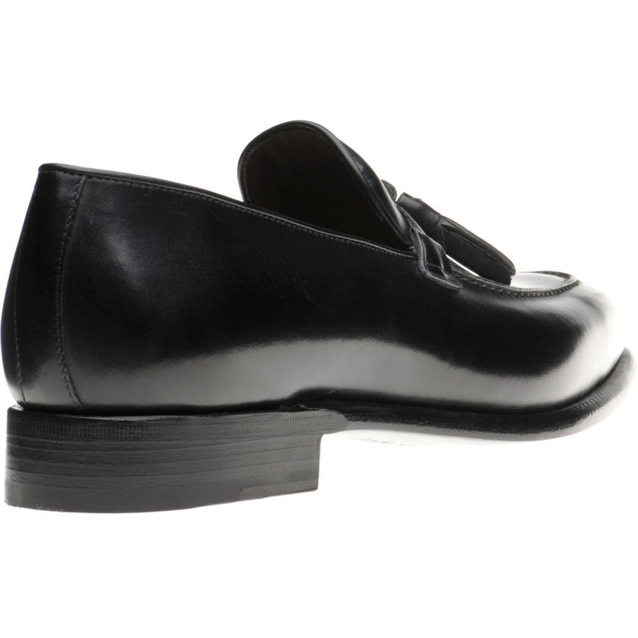 Product image for Herring Blackheath mens tasselled loafers in black calf (second)