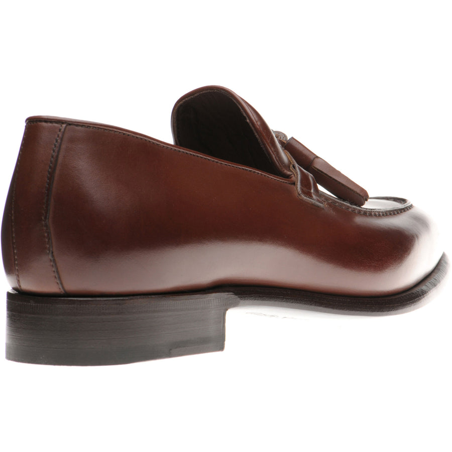 Product image for Herring Blackheath mens tasselled loafers in dark brown calf (second)