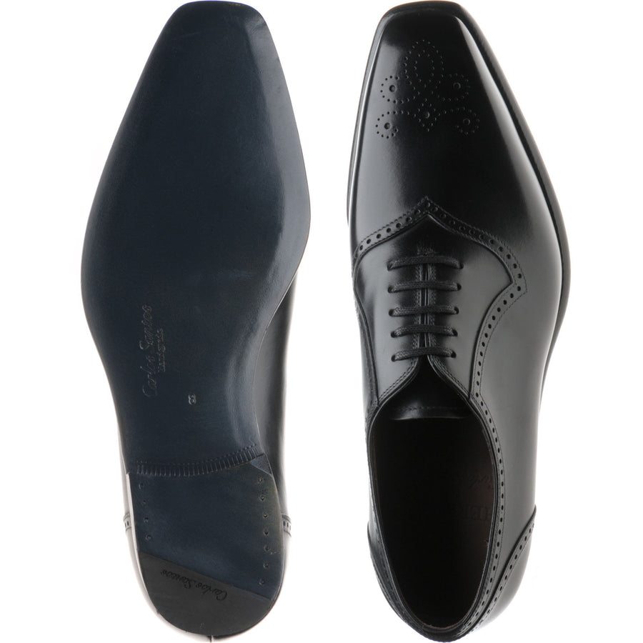 Product image for Herring Bournwell mens brogues in black calf (second)