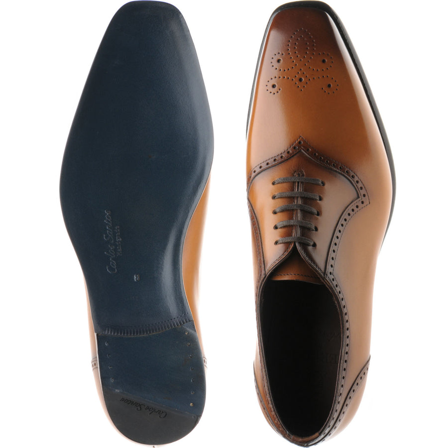 Product image for Herring Bournwell mens brogues in brown calf