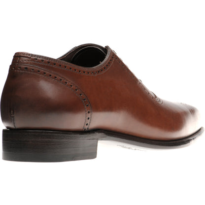 Product image for Herring Bournwell mens brogues in dark brown calf