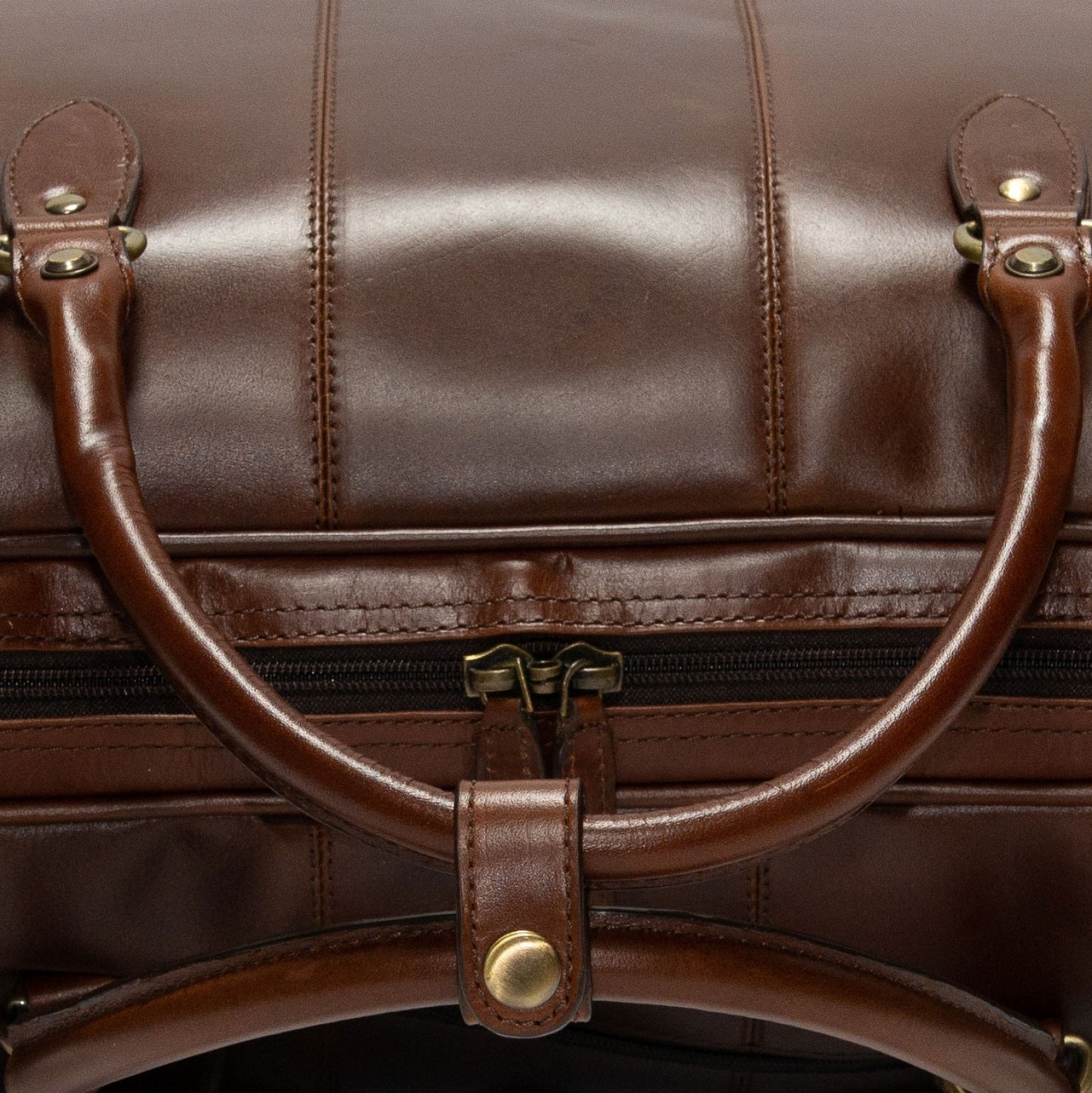 Product image for Herring Bovey Holdall in brandy calf (second)