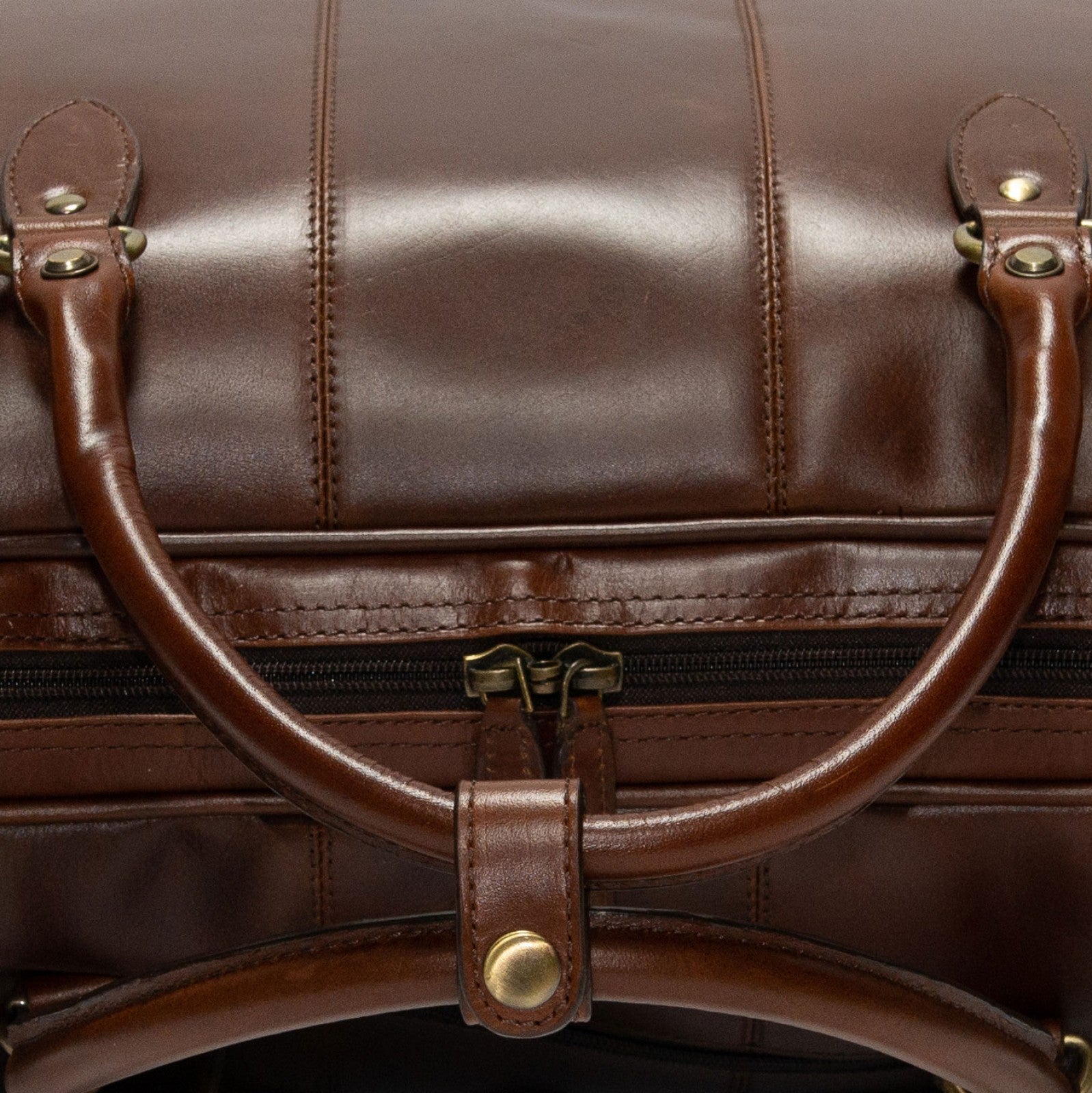 Product image for Herring Bovey Holdall in brandy calf (second)