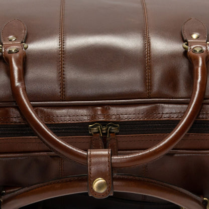 Product image for Herring Bovey Holdall in brandy calf (second)
