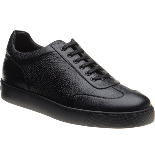 Product image for Herring Brendon mens rubber-soled trainers in black grain