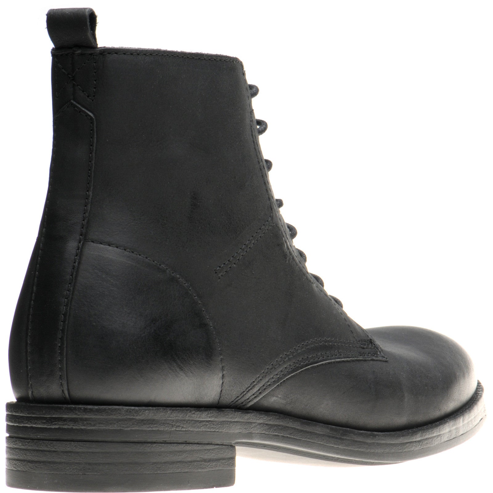 Product image for Herring Bridges mens rubber-soled boots in black waxy calf (second)