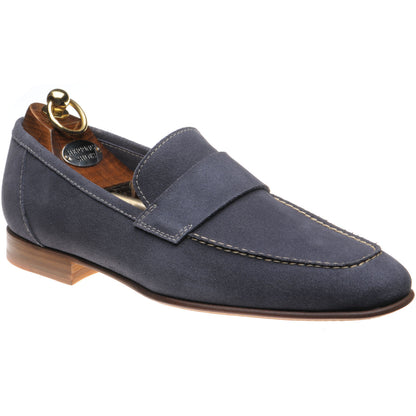 Product image for Herring Bridport mens hybrid-soled loafers in grey suede
